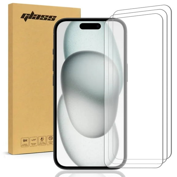 Apple iPhone 17 Tempered Glass Screen Protector 3 Per Pack