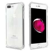 Apple iPhone 6 /6S PLUS Phone Case Clear Shockproof Hybrid Bumper Gummy Rubber Silicone Gel Shock Absorption Cover Highly Transparent Clear Phone Case Cover for Apple iPhone 6S Plus, iPhone 6 PLUS