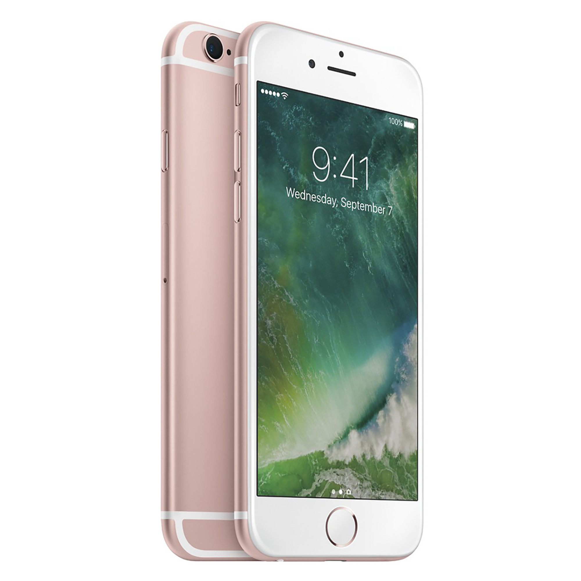 Apple iPhone 6s 16GB GSM Phone - Rose Gold (Used) + WeCare Alcohol Wipes Pack (50 Wipes) - image 1 of 6