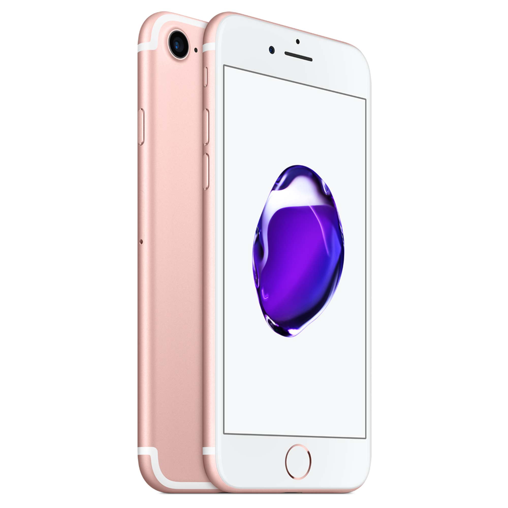 Rose Gold Apple IPhone 7 Avec IOS 10 Sur L'écran Sur Fond De