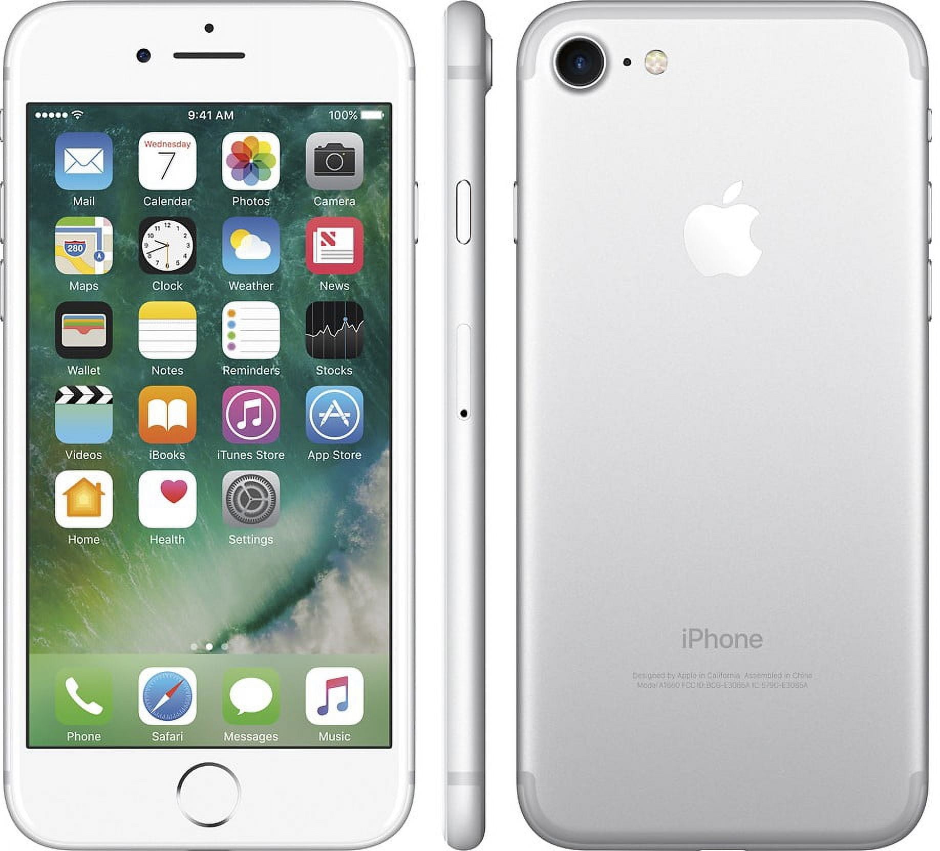 Apple iPhone 7 32GB Silver Fully Unlocked ( Verizon + AT&T + T ...