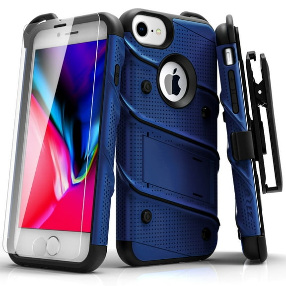 iphone x/xr/xs/xs max/8/8plus/7/7 plus/se case zizo bolt with screen protector