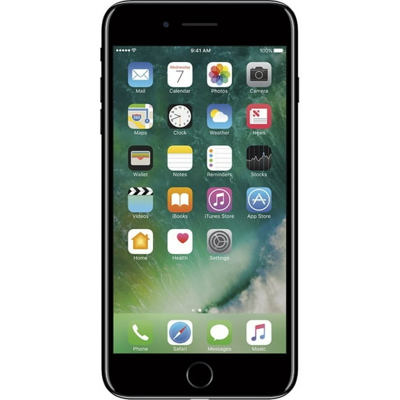 Pre-Owned Apple iPhone 7 Plus 128GB AT&T Locked 4G LTE Quad-Core Smartphone w/ Dual 12MP Camera - Jet Black
