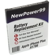 Apple iPhone 7 Plus A1786 Battery Replacement Kit with Tools, Video Instructions, Extended Life Battery