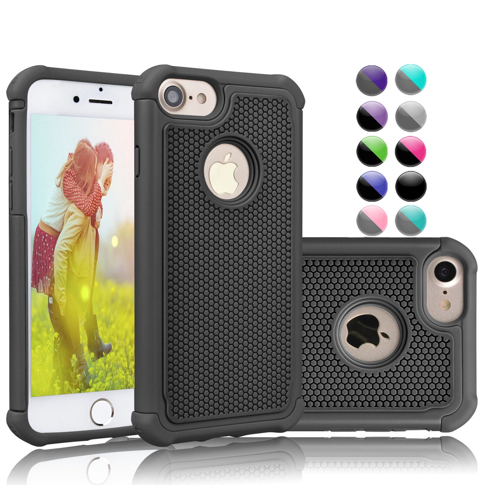 Njjex Sturdy Case for iPhone 7/8, Shock Absorbing, Scratch