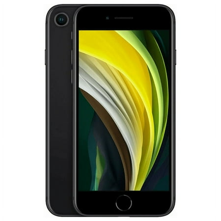 Restored Apple iPhone SE (2nd Generation) - Fully Unlocked - 128 GB Black (Refurbished)