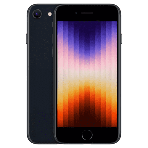 Pre-Owned No Plan-Unlocked Device Apple iPhone SE 3rd Gen Cell Phone 128GB 4G LTE Black