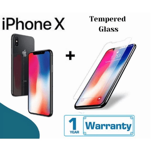 Restored Apple iPhone X 256GB 3GB RAM Space Gray Factory Unlocked Smartphone