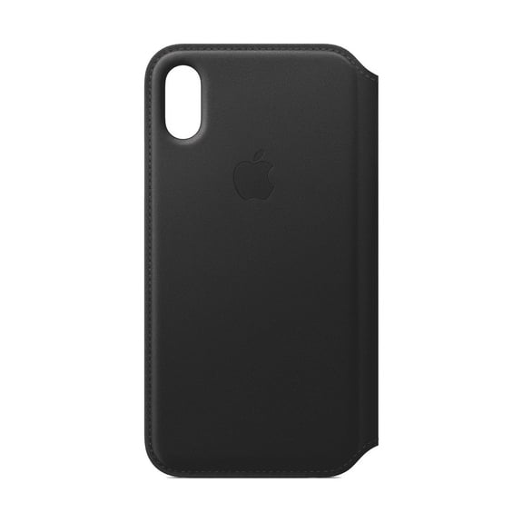 Apple iPhone X Leather Folio - Black