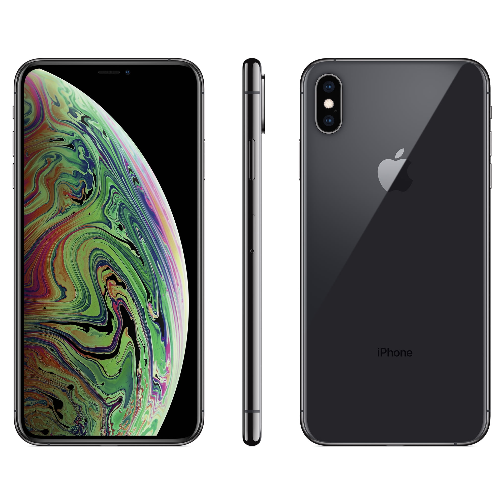 送料無料/即納 iPhone Xs Max Silver 256 GB au（キズあり