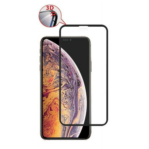 Apple iPhone XS / iPhone X Screen Protector 3D Carbon Fiber Full Coverage Soft Edge Tempered Glass Screen Protector [Edge to Edge Protection] Scratch-Resistant Tempered Glass For Apple iPhone X/XS