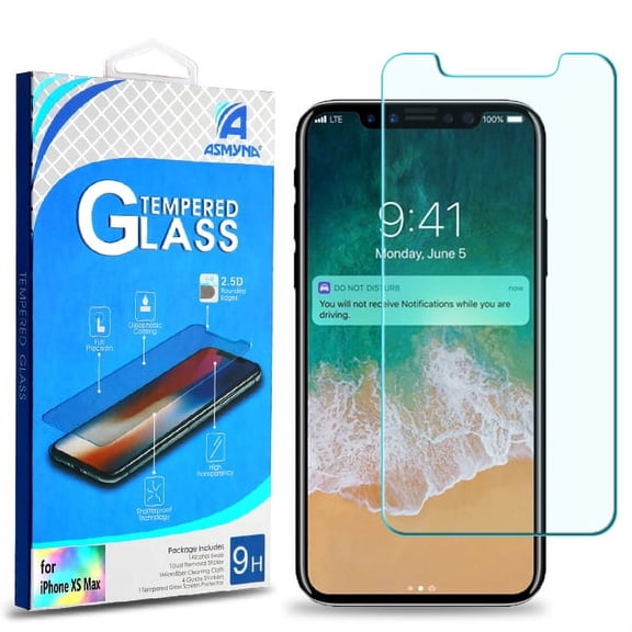 Apple iPhone Xs Max (6.5") (2018 Model) Premium Tempered Glass LCD Screen Protector 9H Guard Clear 2.5D for Apple iPhone Xs Max