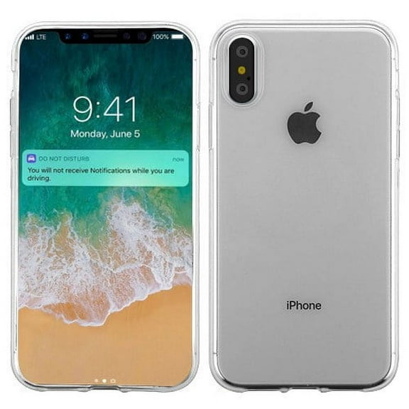 Apple iPhone Xs Max (6.5 Inch) Phone Case Slim Thin Hybrid Candy Silicone Rubber Gel Soft Protective Case Cover CLEAR Transparent Phone Case for Apple iPhone Xs Max