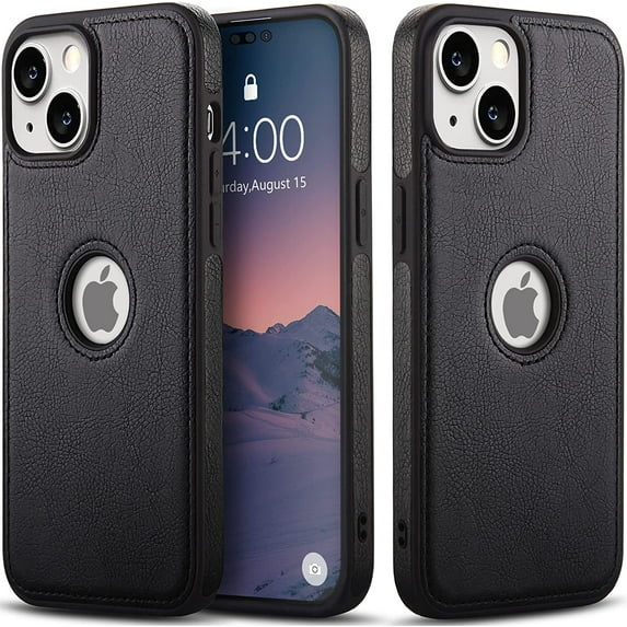 For Apple iPhone iPhone 14 Plus (6.7'') 2022 Leather Case Thin Flexible Soft Grip Luxury Vgean PU Leather Cover Durable Anti-Scratch Full Phone Cases Compatible with iPhone 14 Plus 6.7"