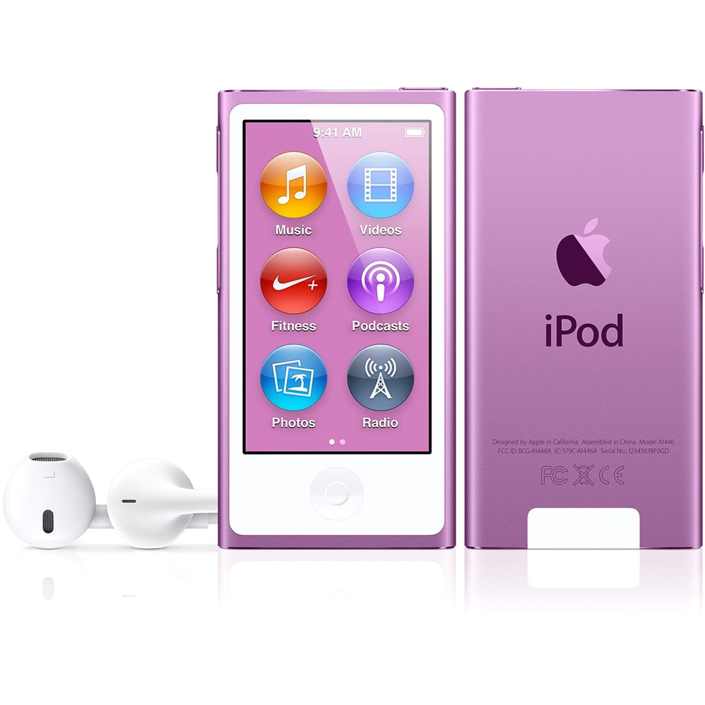 Refurbished Apple iPod Nano 7th Generation 16GB Pink Salmon