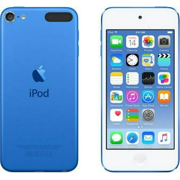 Pre-Owned Apple iPod 7th Gen 32B Blue MP3 Player Includes Otterbox   1 YR CPS Warranty!