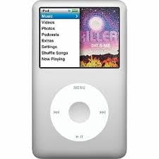 Pre-Owned Apple iPod 7th Generation 120GB, Silver,