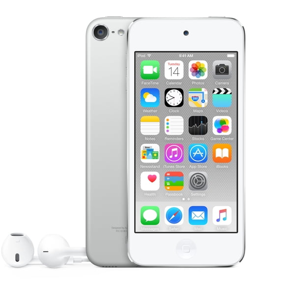 Pre-Owned Apple, iPod 7th Generation, Touch 128GB with Bluetooth, Mac, PC, Silver, 1, 1, 1