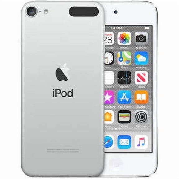 Pre-Owned Apple, iPod 7th Generation, Touch 128GB with Bluetooth, Mac, PC, Silver, 1, 1, 1