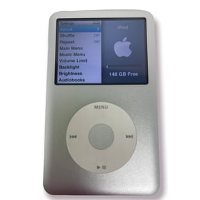 Pre-Owned Apple, iPod Classic, 7th Gen, Handheld, Mono, 160GB MP3 Music/Video Player, Digital Audio Players, Silver, 1, 1, 1