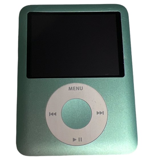 Pre-Owned Used Apple iPod Nano 3rd Generation 8GB Green, MP3 Audio/Video Player +Silicone Case + 1 Year CPS Warranty!