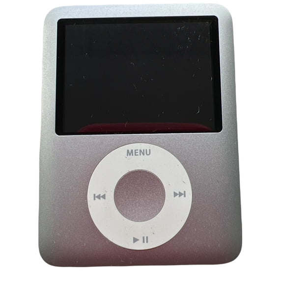 Pre-Owned Apple iPod Nano 3rd Gen 4GB Silver Includes FREE Silicone Case! (Good)+ 1 YR Warranty
