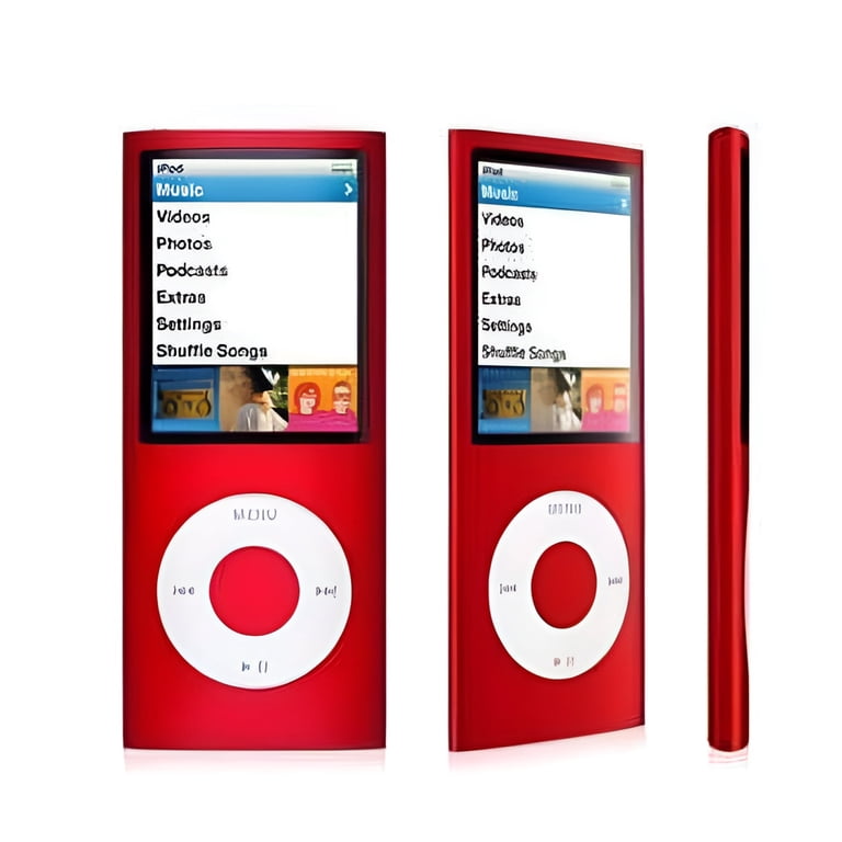 Apple, iPod nano, Red, 8 GB, Portable Media Player - Walmart.com