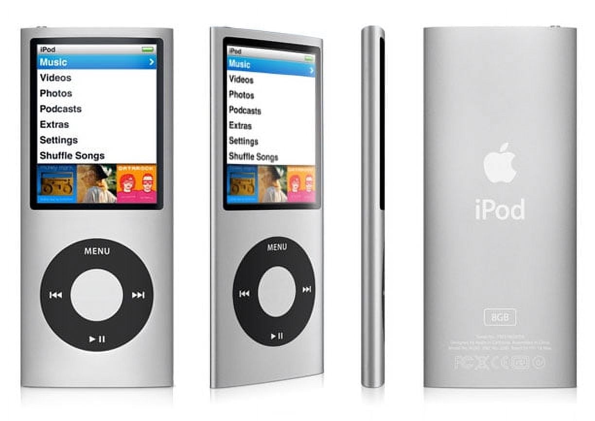 Pre-Owned Apple, iPod Nano 4th Generation 8GB, Bluetooth, Silver/2