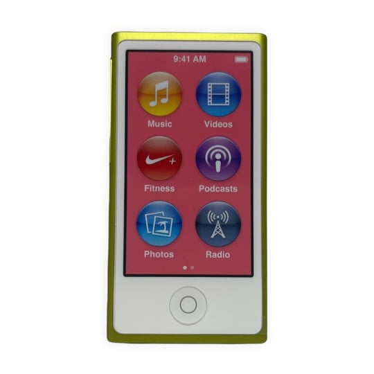 Pre-Owned Apple iPod Nano 7th Gen 16GB Yellow | MP3 Audio Video Player