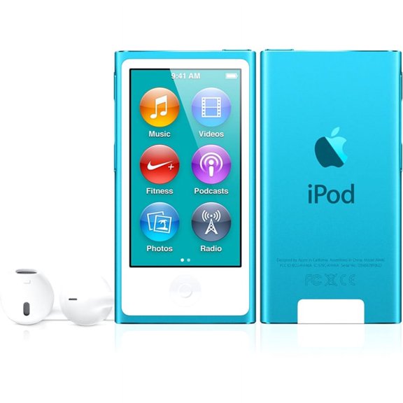 Open Box Apple iPod Nano 7th Generation 16GB Blue | | + 1 Year CPS Warranty Included!