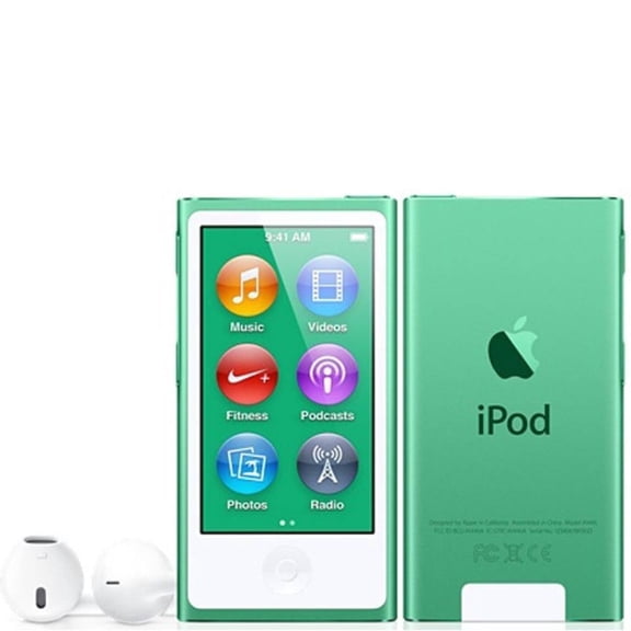 Pre-Owned Apple, iPod Nano 7th Generation 16GB, Green, 1, 1, 1