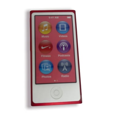 Pre-Owned Apple iPod Nano 7th Generation 16GB Red, MP3 Audio/Video Player