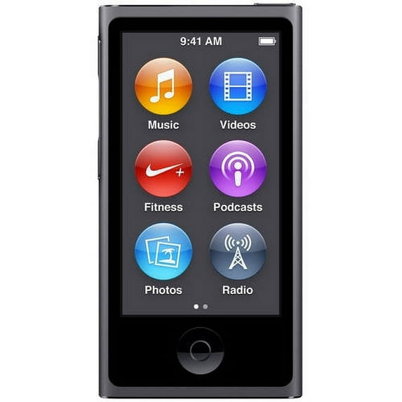 Apple iPod Nano 8th Gen 16GB Space Gray MP3 Player+ 1 Year CPS Warranty ( ished )