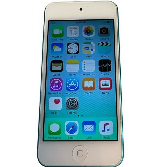 Pre-Owned Apple iPod Touch 5th Gen 16GB Blue MP3 Player May have Engraving (Fair)