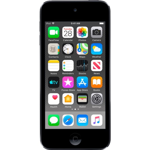 Pre-Owned Apple iPod Touch 7th Generation 32GB with Wifi and Bluetooth, Mono, Handheld, Digital Audio Players, Space Gray, 1, 1, 1