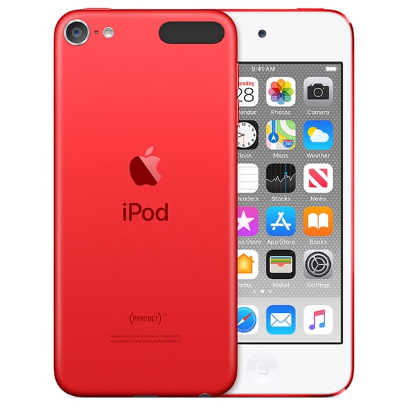 Pre-Owned Apple, iPod Touch 7th Generation, Integrated Speakers, Touchscreen, Facetime, 256GB, Red