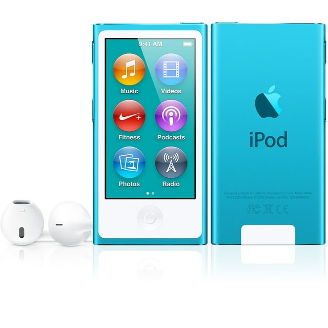 Apple iPod nano 7G 16GB MP3/Video Player with LCD Display & Touchscreen, Blue