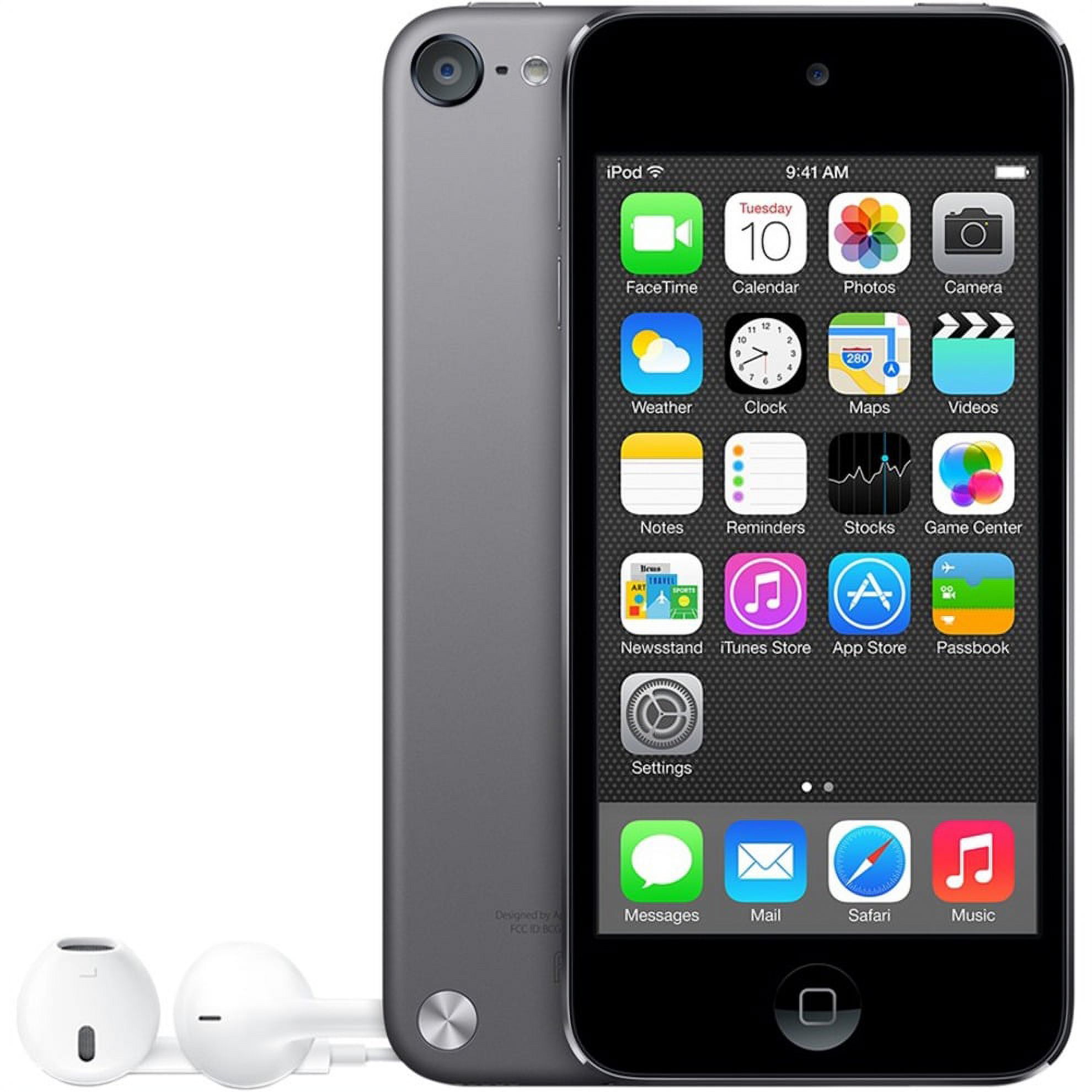 Apple iPod touch 5G 16GB MP3/Video Player with LCD Display & Touchscreen, Space Gray - image 1 of 4