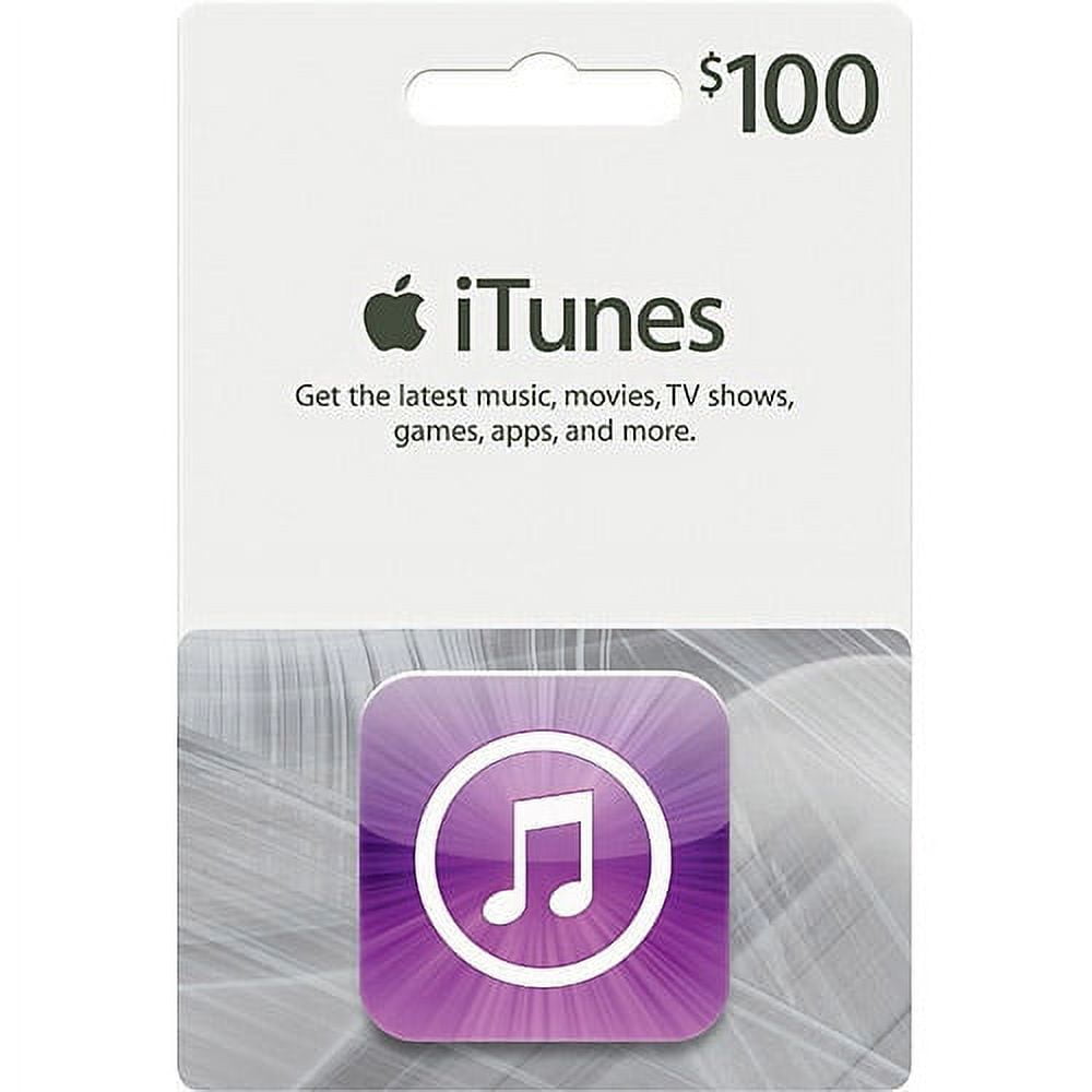 $100 Apple Gift Card App Store, Apple Music, iTunes, iPhone, iPad