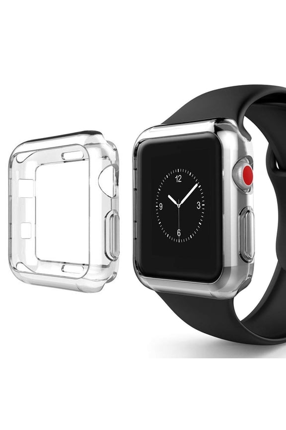 Apple iWatch 44 Soft Transparent Protective Bumper Case Clear
