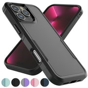 For Apple iphone 16 Pro Max Phone Case, Ebizware Heavy Duty Shockproof Case [Military Grade Drop Tested] Dual Layer Full Body Protective Cover for iphone 16 Pro Max -Black