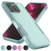 For Apple iphone 16 Pro Max Phone Case, Ebizware Heavy Duty Shockproof Case [Military Grade Drop Tested] Dual Layer Full Body Protective Cover for iphone 16 Pro Max - Mint Green