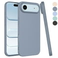 thumbnail image 1 of For Apple iphone 17 Air Case, Liquid Silicone Cell Phone Case for iphone 17 Air, Ebizware Shockproof Full-Body Protective Rugged Rubber Ultra Slim Cover with Microfiber Lining - Gray, 1 of 9