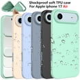 thumbnail image 1 of For Apple iphone 17 Air Case Silicone Cover, Tekcoo Shockproof Rugged Soft Gel Rubber Ultra Slim Protective Cover Anti-Scratch Microfiber Lining Cute Phone Case for Apple iphone 17 Air - Green, 1 of 10