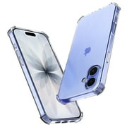 For Apple iphone 17 Case Clear, Military Grade Drop Protection Anti Yellowing Clear Case for iphone 17, Tekcoo Shockproof Rugged Protective Bumper Slim Cell Phone Cover - Crystal Clear