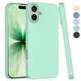 thumbnail image 1 of For Apple iphone 17 Case, Liquid Silicone Cell Phone Case for iphone 17, Ebizware Shockproof Full-Body Protective Rugged Rubber Ultra Slim Cover with Microfiber Lining - Mint, 1 of 9