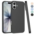 thumbnail image 1 of For Apple iphone 17 Case, Liquid Silicone Cell Phone Case for iphone 17, Ebizware Shockproof Full-Body Protective Rugged Rubber Ultra Slim Cover with Microfiber Lining - Black, 1 of 9