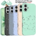 thumbnail image 1 of For Apple iphone 17 Case Silicone Cover, Tekcoo Shockproof Rugged Soft Gel Rubber Ultra Slim Protective Cover Anti-Scratch Microfiber Lining Cute Phone Case for Apple iphone 17 - Green, 1 of 10
