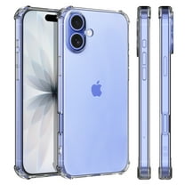 For Apple iphone 17 Clear Case, Ebizware Non-Yellowing Shockproof Slim Cell Phone Case Full Body Protective Soft TPU Cover for iPhone 17 6.3" - Crystal Clear