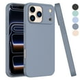 thumbnail image 1 of For Apple iphone 17 Pro Case, Liquid Silicone Cell Phone Case for iphone 17 Pro, Ebizware Shockproof Full-Body Protective Rugged Rubber Ultra Slim Cover with Microfiber Lining - Gray, 1 of 9